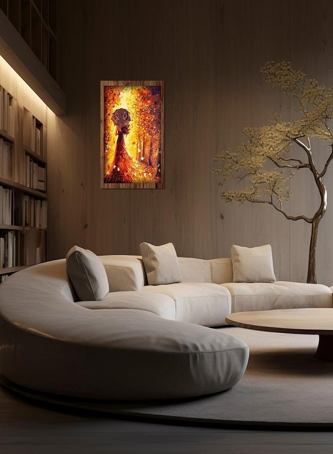 Durgdas Paint by Numbers Kit - DIY Canvas Landscape Art for All Ages, Perfect for Living Room, Bedroom, or Office Décor, No Frame Included (Woman & Universe) - Image 4